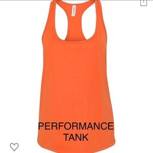 💕NWOT WOMEN'S PERFORMANCE ORANGE RACERBACK TANK